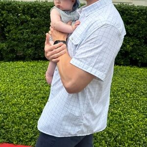 Poncho Short Sleeve Button Down - The Spanish Wells